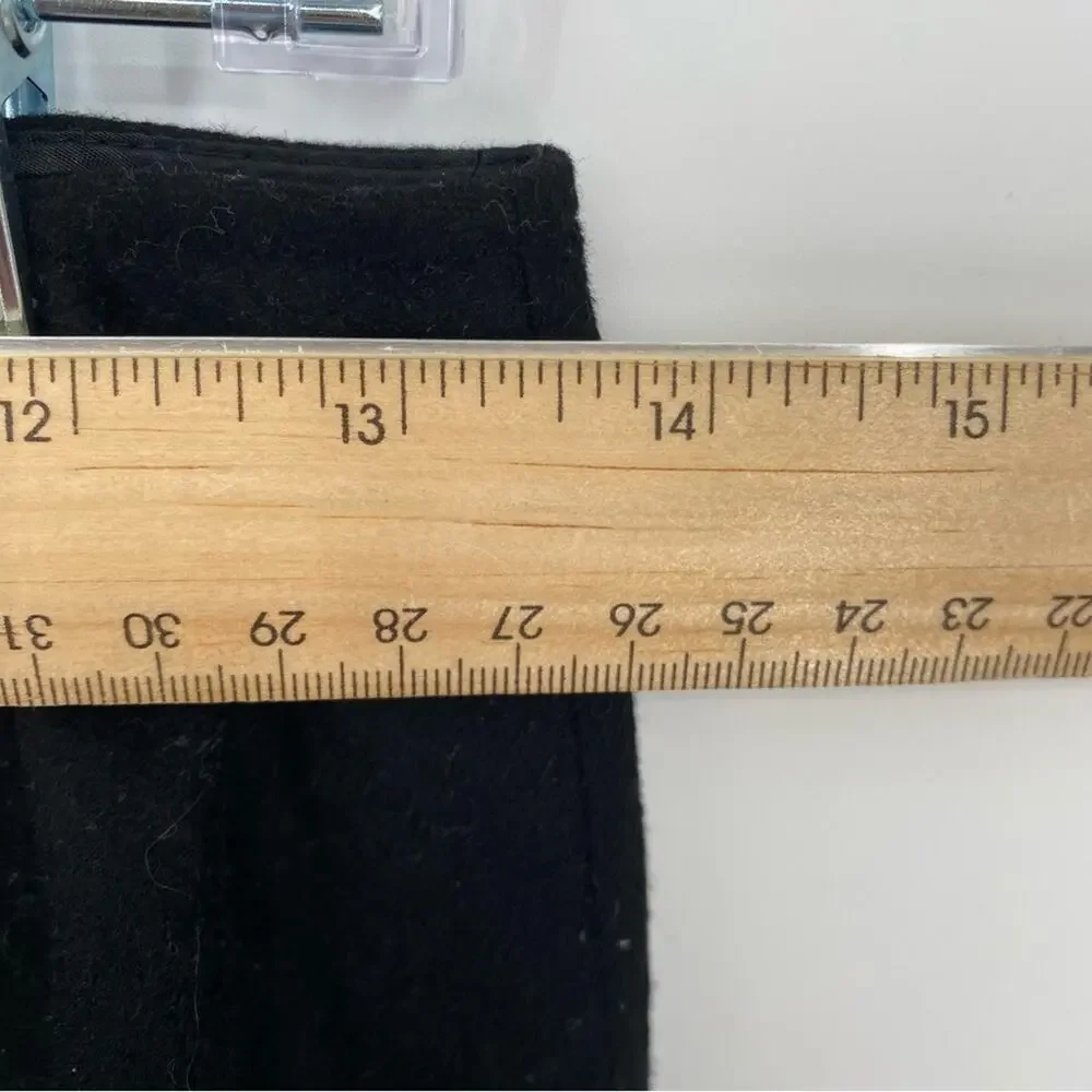 Lafayette 148 New York Pencil Skirt‎ Wool Blend  Sheer Edging Quiet Luxury 2